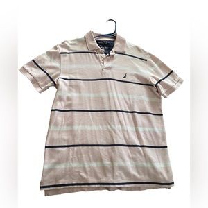 NAUTICA PERFORMANCE DECK SHIRT Mens Size Medium Classic Fit Polo Shirt